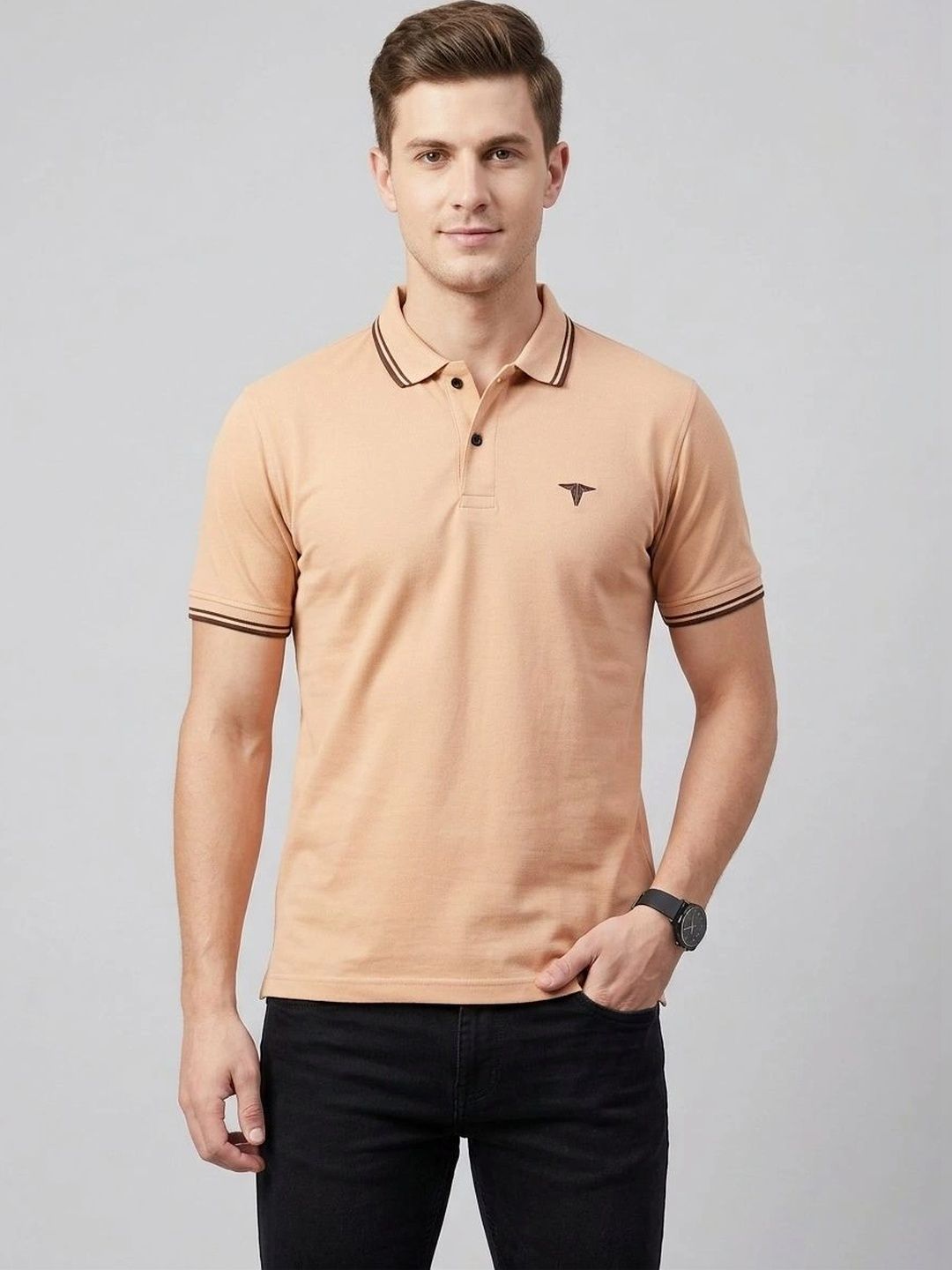 R.Code by The Roadster Life Co. Men Polo Collar T-shirt-picture-48
