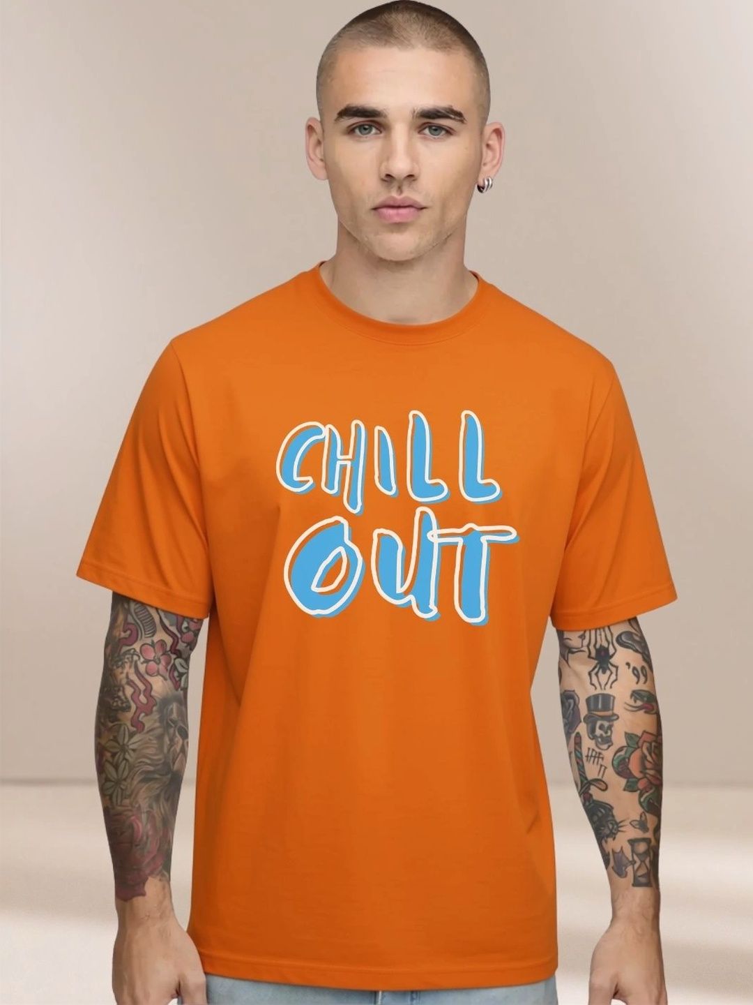 MEG FASHION Men Typography Printed T-shirt-picture-27