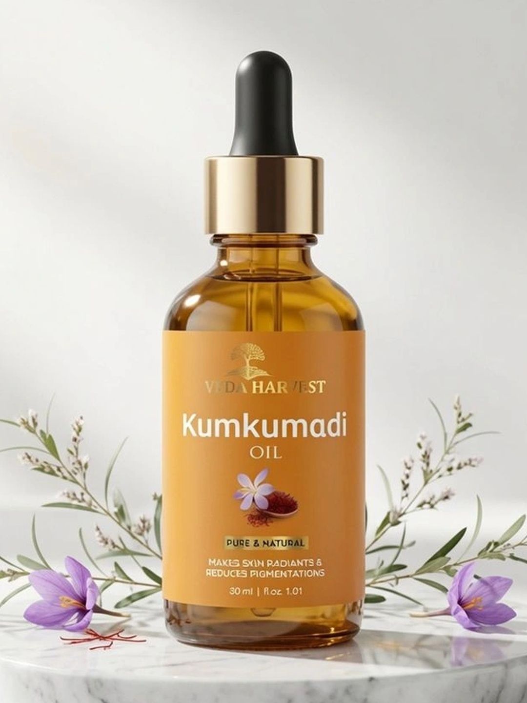Veda Harvest Kumkumadi Tailam for Glowing Skin & Dark Spot Care - 30 ml-image-43