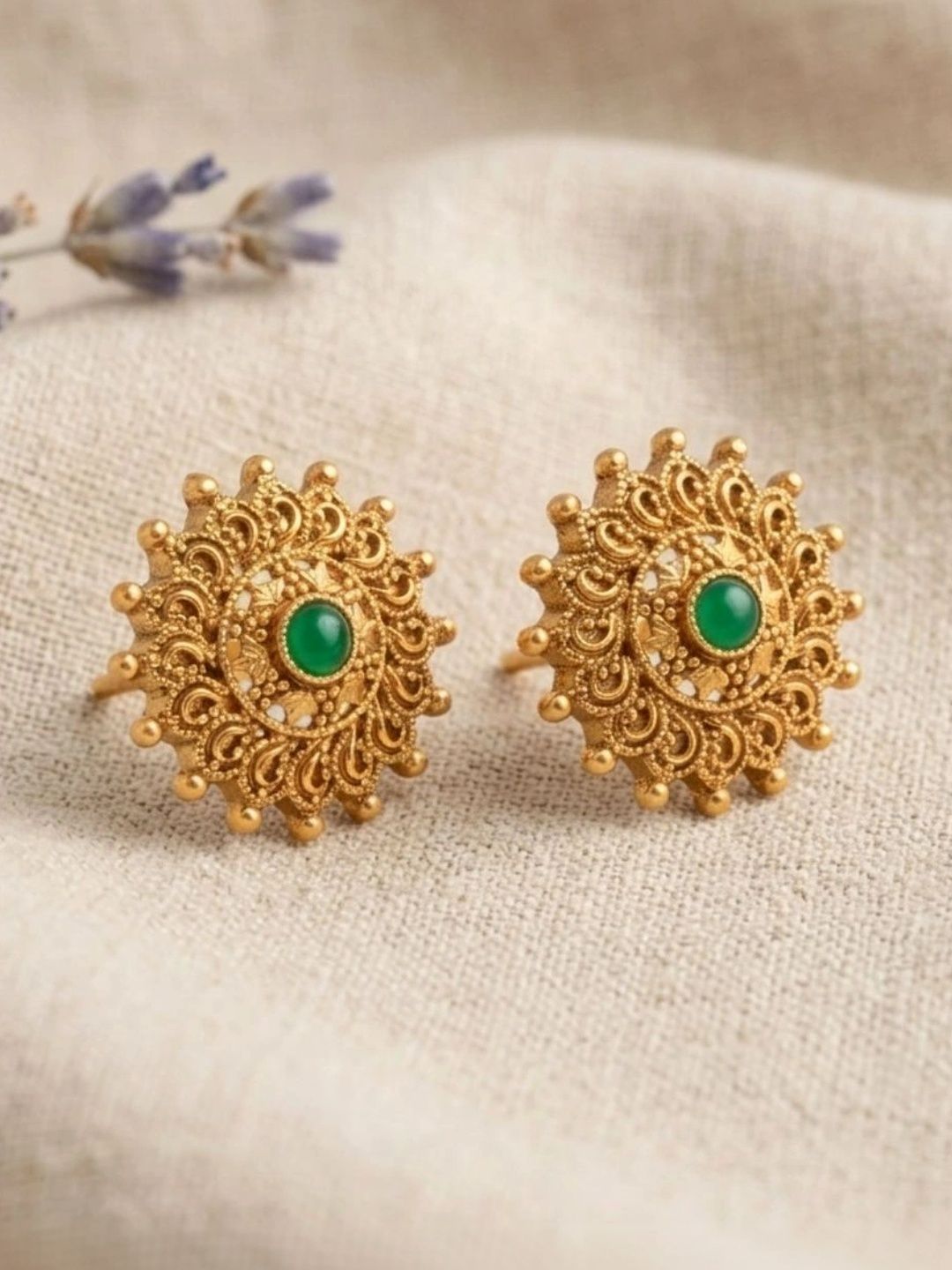 IKSAVA Circular Studs Earrings-image-31
