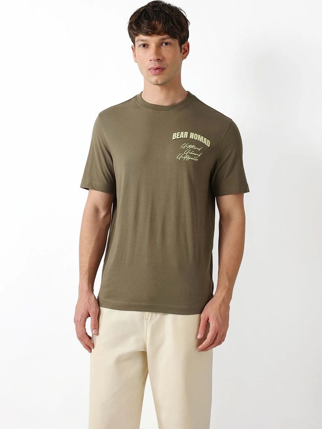 THE BEAR HOUSE Men Typography Printed T-shirt-picture-20