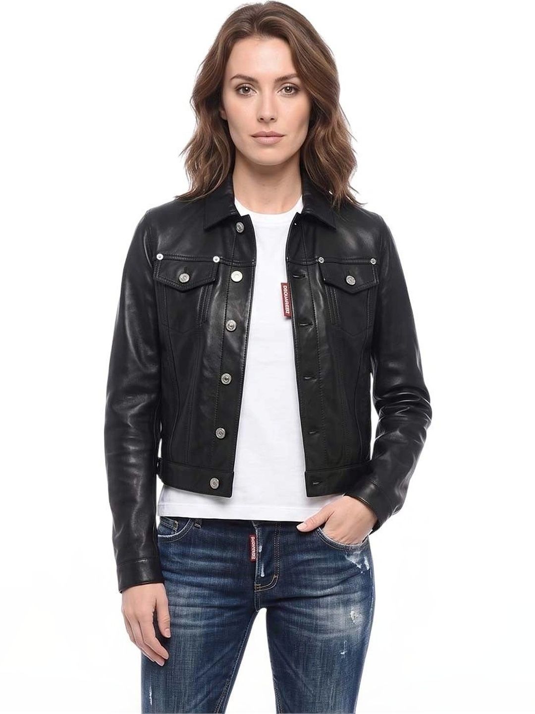 Dsquared2 Women Leather Leather Jacket-picture-37