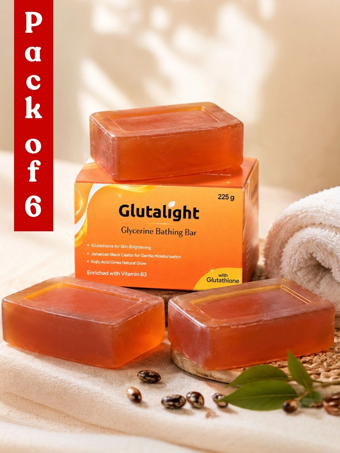 Glutalight Set Of 6 Glutathione & Glycerine Soaps With Kojic Acid - 75 g Each-picture-43