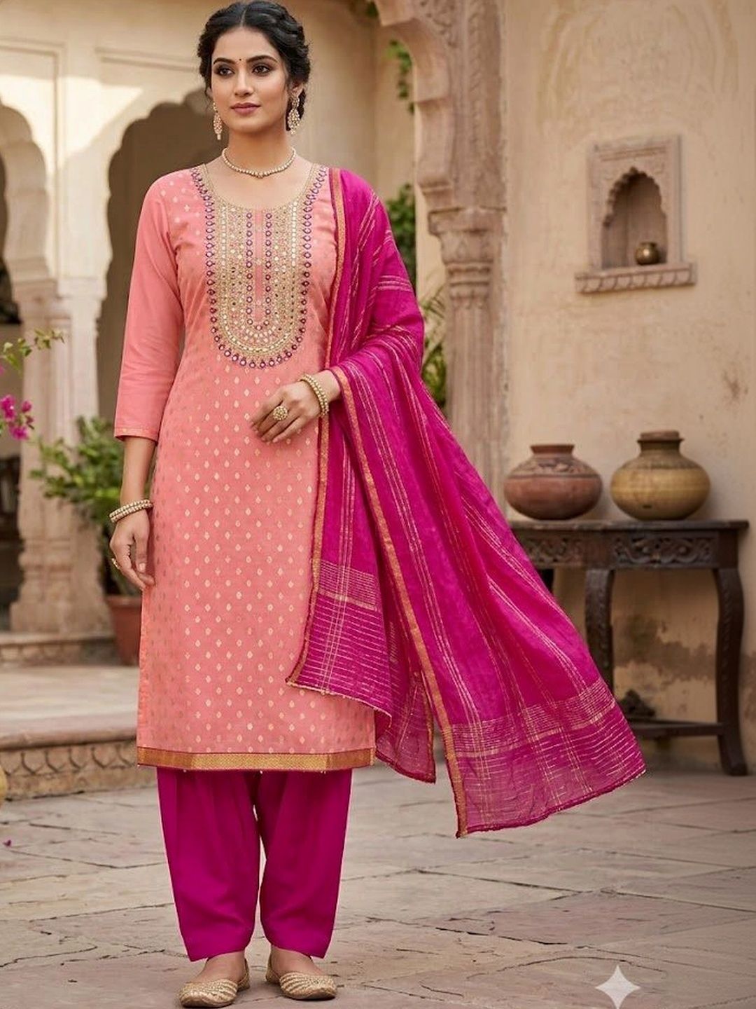 Maroosh Embroidered Unstitched Dress Material-picture-13