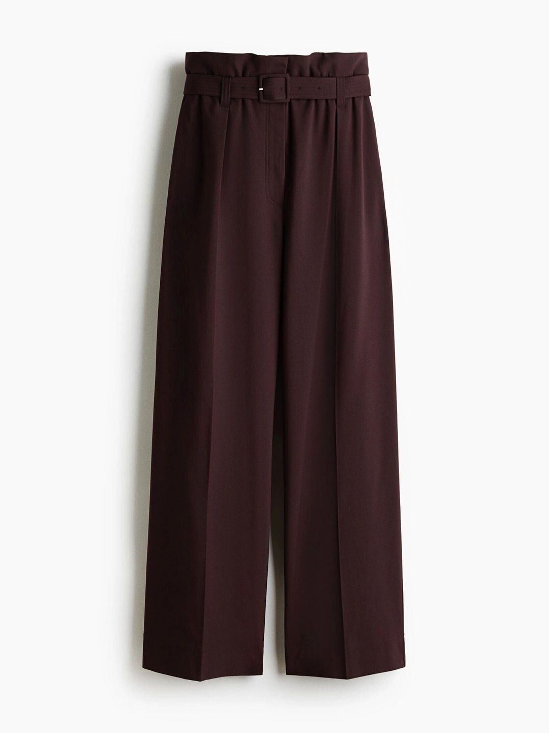 H&M Women Belted Paper Bag Trousers-picture-38