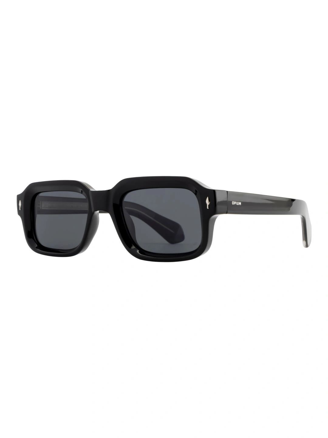 OPIUM Unisex Grey Lens & Black Rectangle Sunglasses with-image-6