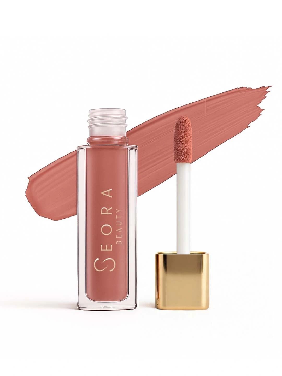 Seora Beauty Adore Me Long Lasting Liquid Lipstick - 4 ml - Toffee-picture-13