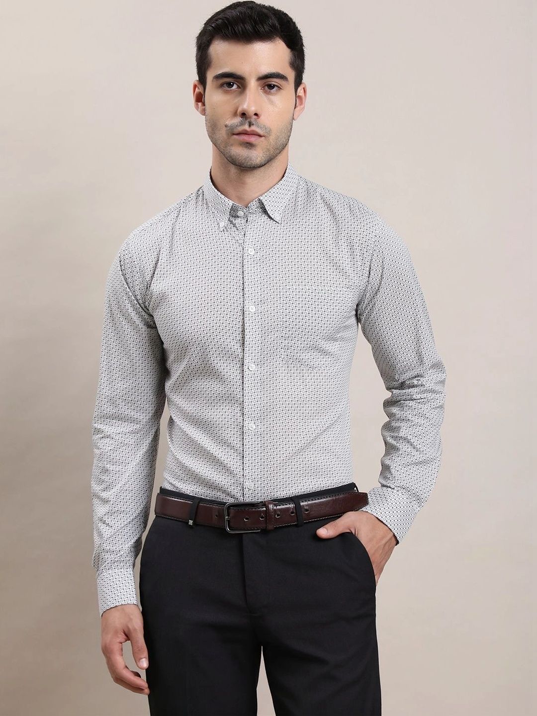 Turtle Men Standard Slim Fit Printed Formal Shirt-picture-38