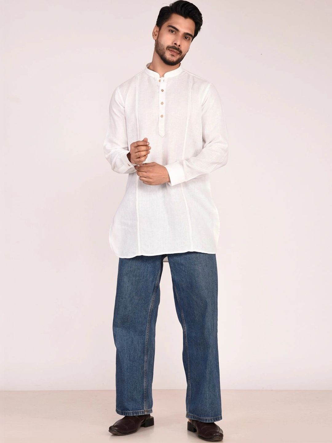 Manish Creations Men Mandarin Collar Kurta-picture-26