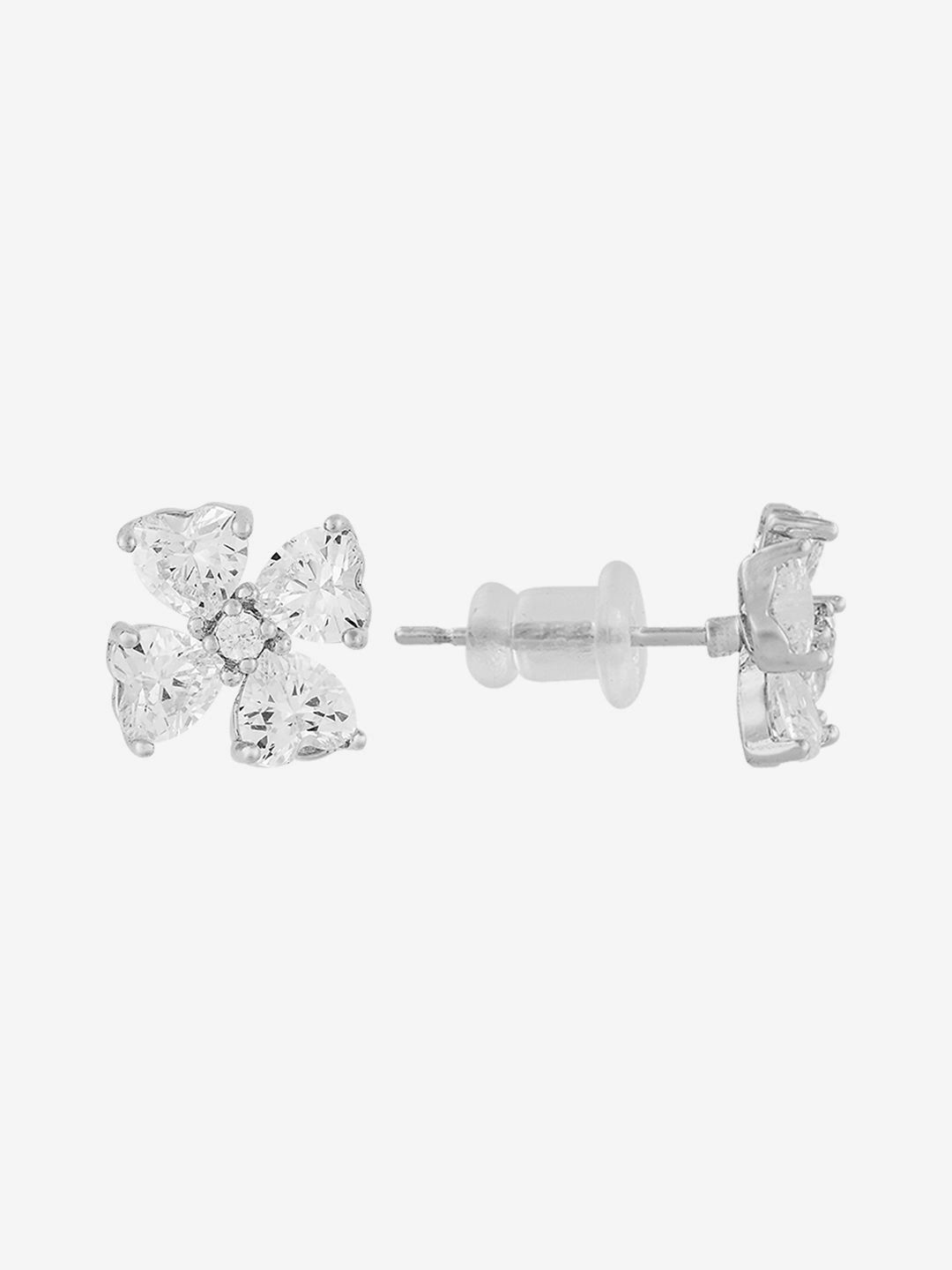 Kushal's Fashion Jewellery Floral Studs Earrings-picture-26