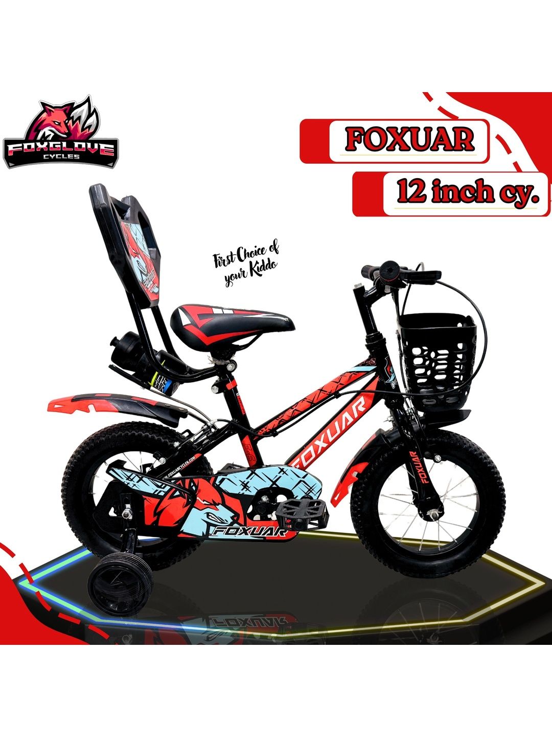 FOXGLOVE FOXUAR Patterned Glossy Bicycle - 12 Inch-image-43