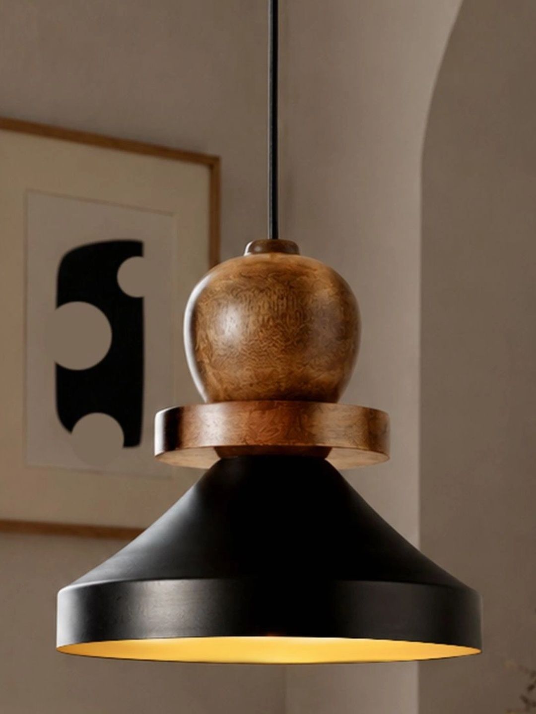 Homesake Black Contemporary Ceiling Lamp-picture-56
