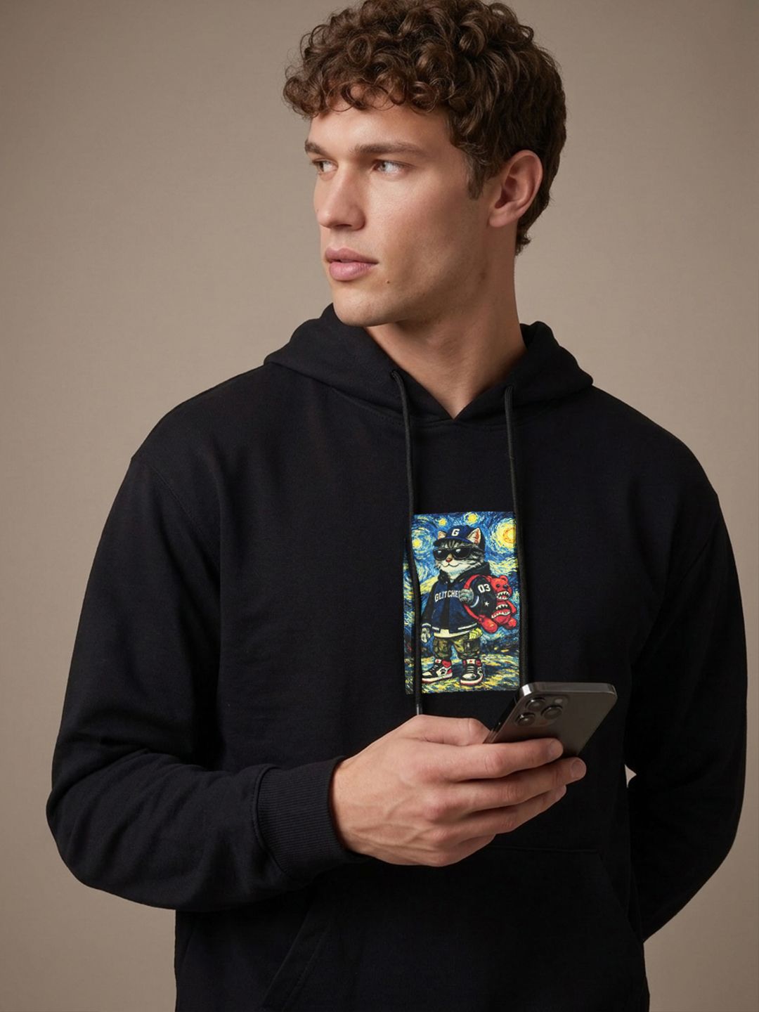 glitchez Graphic Printed Hooded Sweatshirt-picture-36