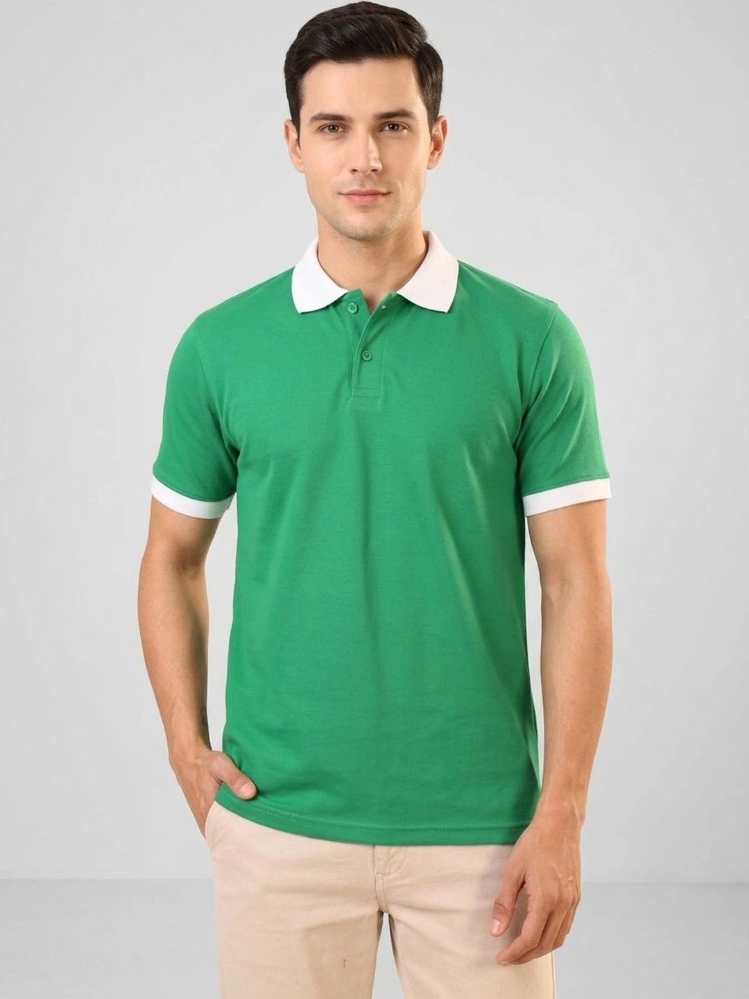 R.Code by The Roadster Life Co. Men Colourblocked Polo Collar T-shirt-picture-49