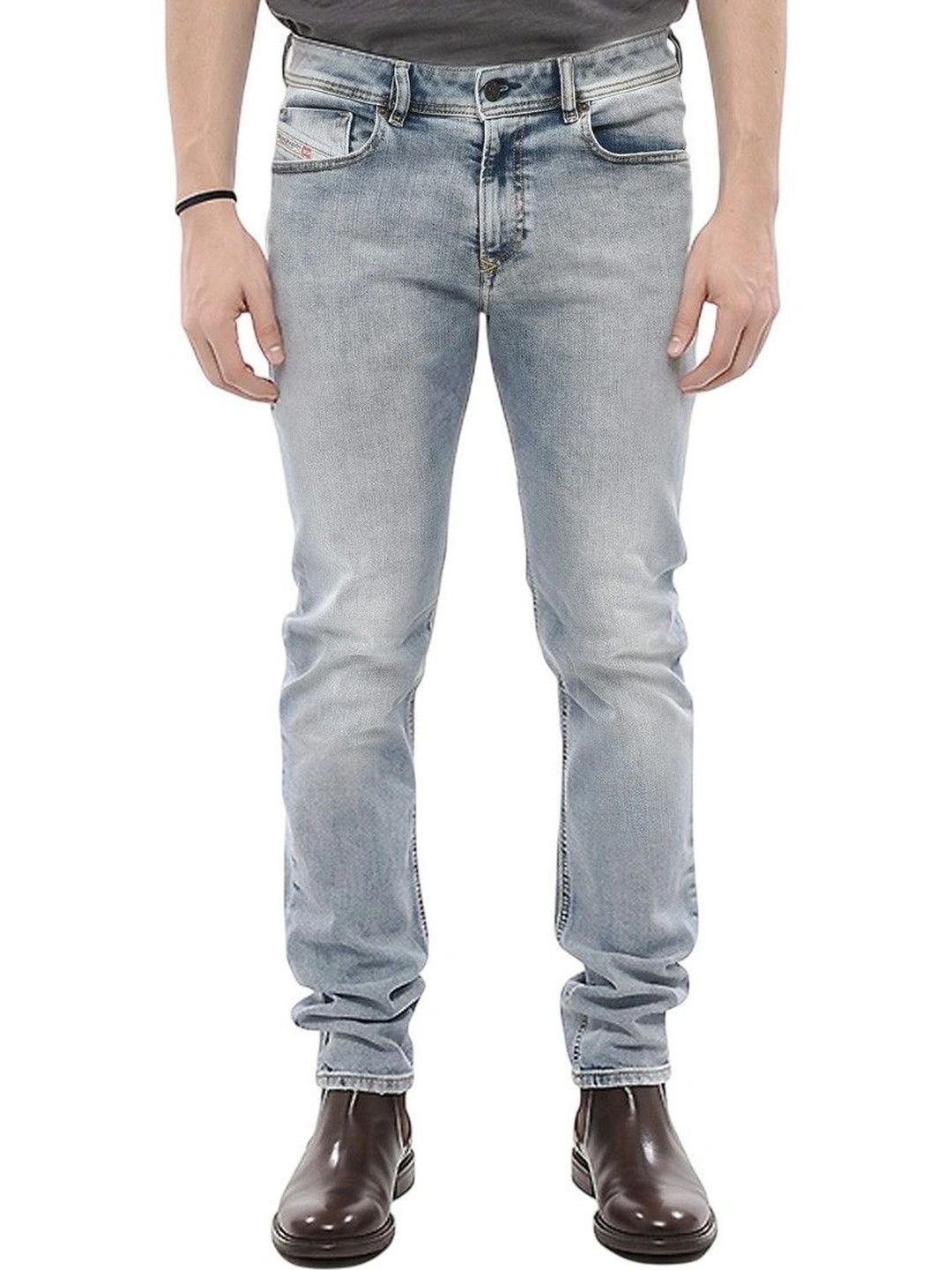 DIESEL Men Skinny Fit Mid-Rise Jeans-picture-58
