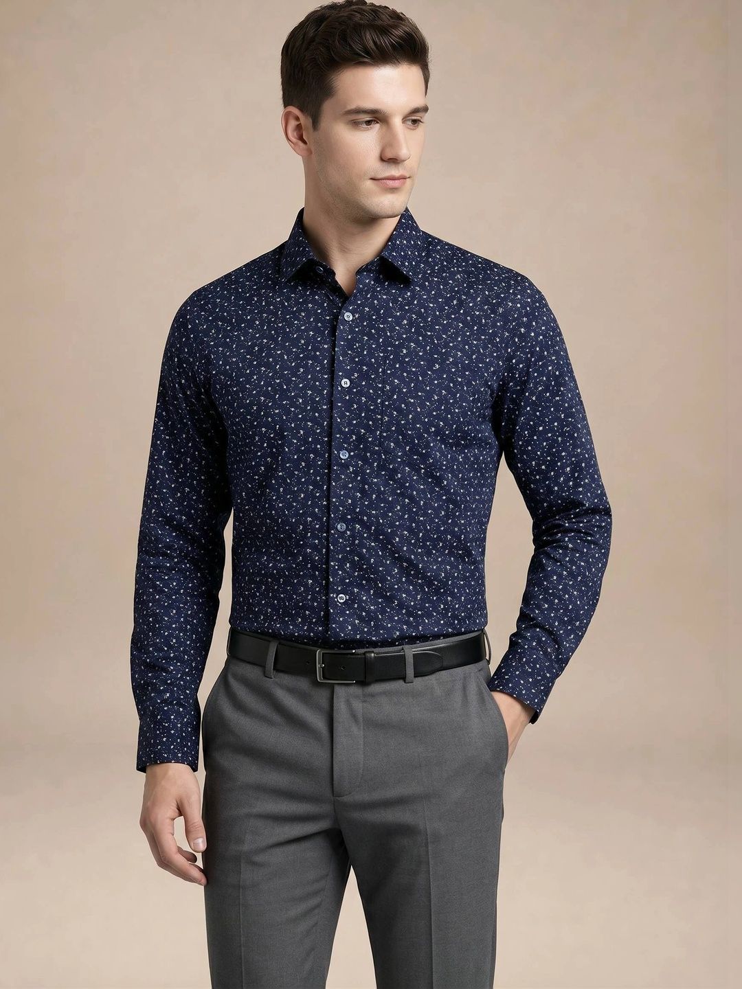 Turtle Men Standard Slim Fit Printed Semiformal Shirt-picture-21