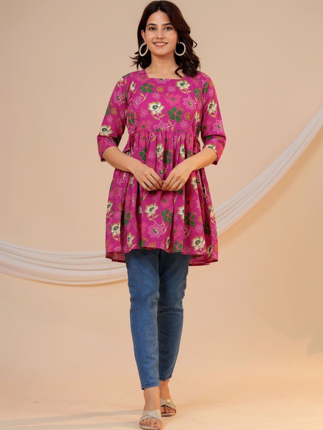 BAESD Floral Print Cotton Blend Top-picture-33