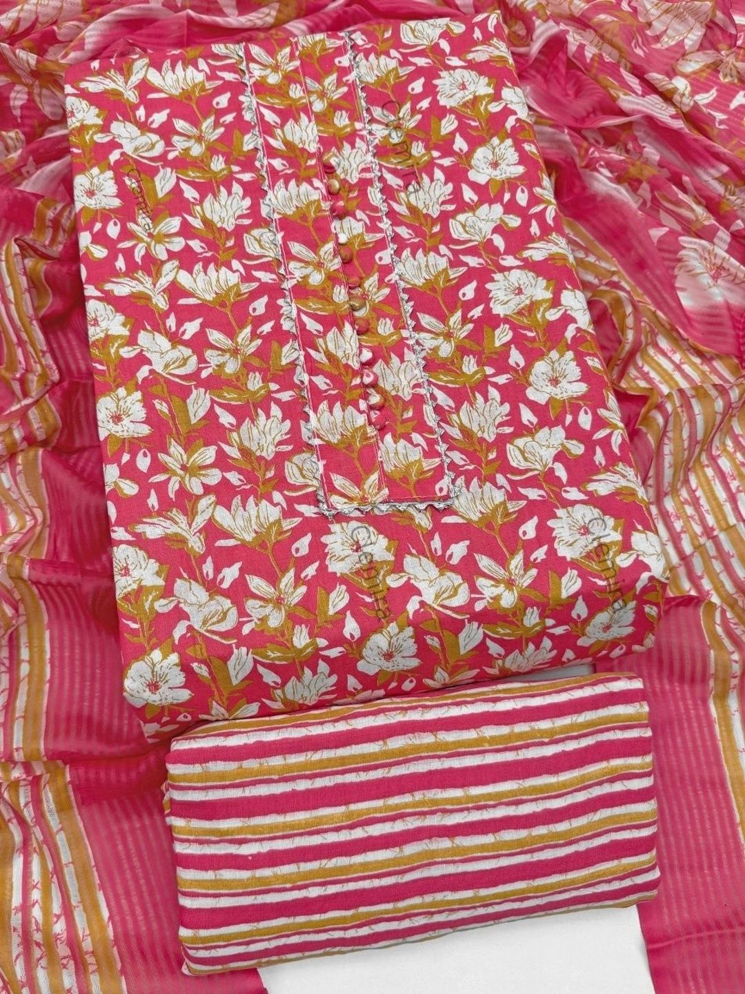 CLEMIRA Printed Pure Cotton Unstitched Dress Material-picture-31
