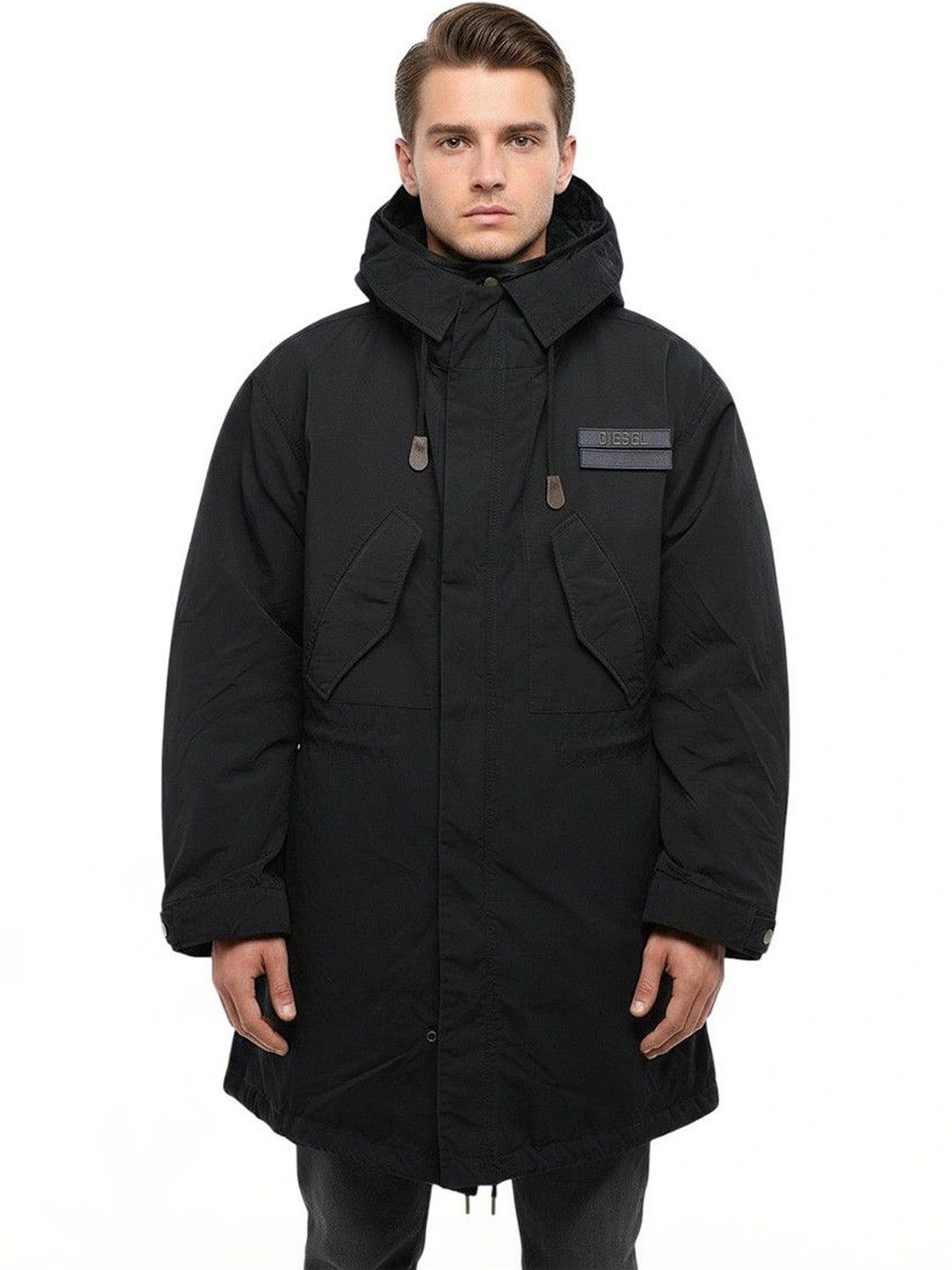 DIESEL Men Longline Parka Jacket-picture-37