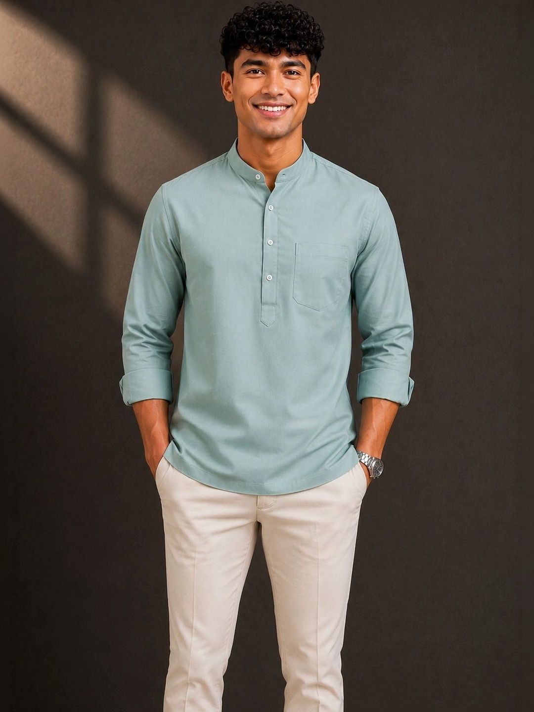 HERE&NOW Men Classic Casual Shirt-picture-29