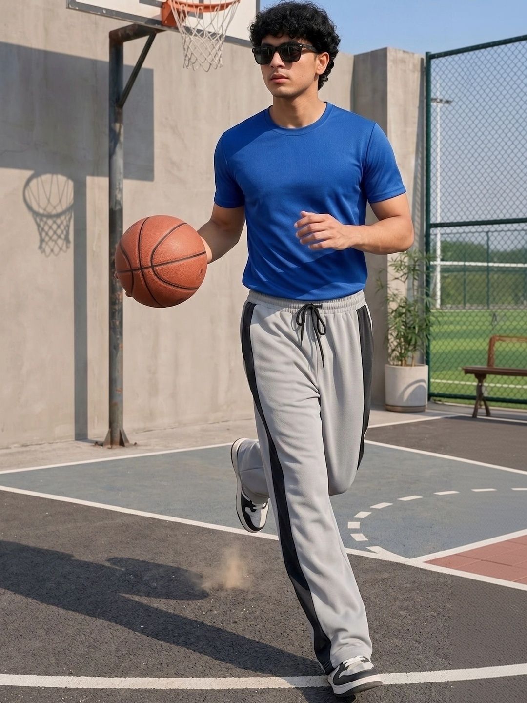 SZN Men Regular Fit Colourblocked Training Track Pants-picture-34
