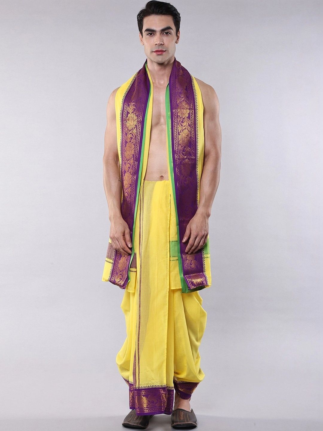 Exotic India Men Cotton Dhoti Dhotis-picture-27