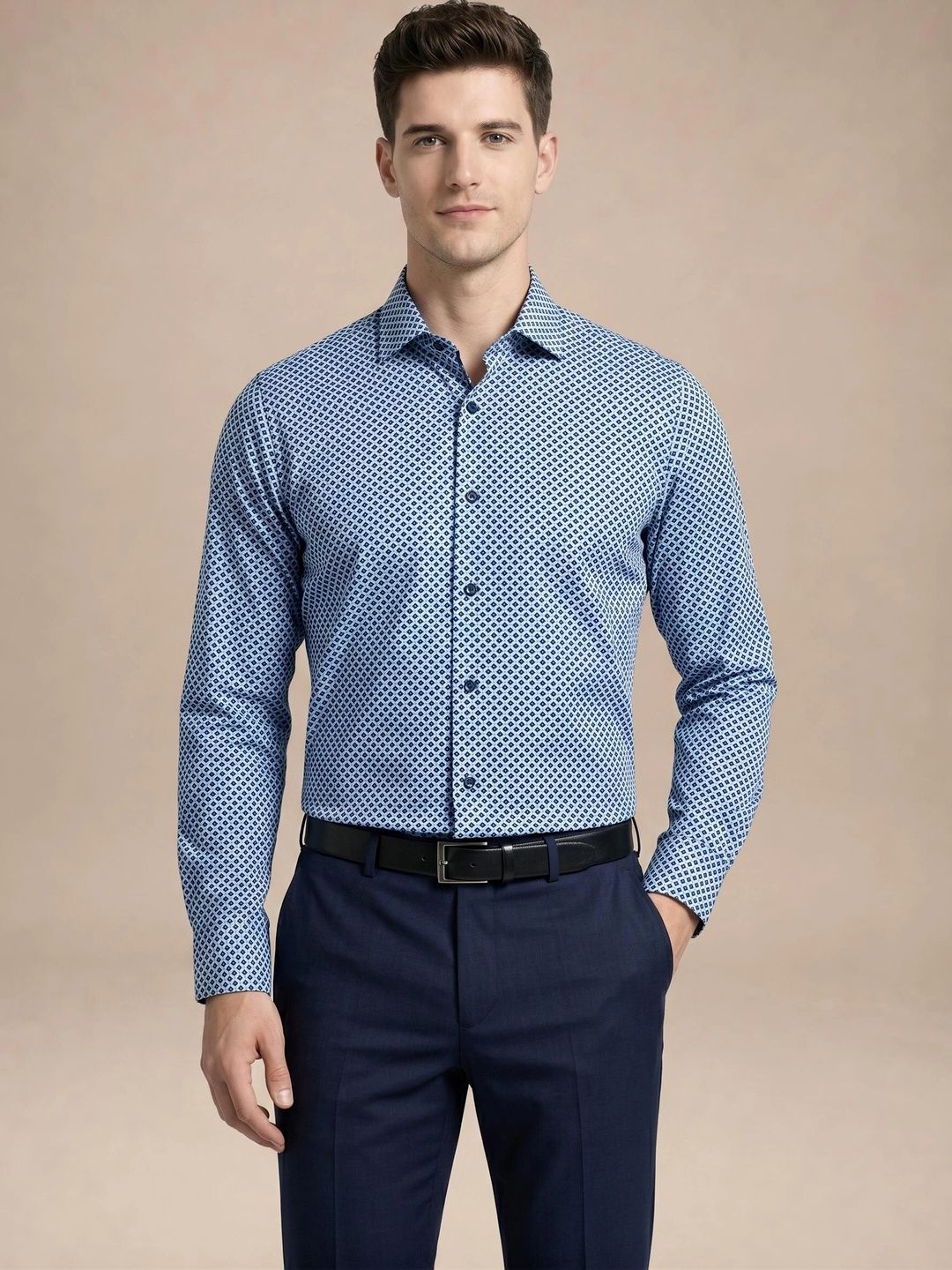 Turtle Men Standard Slim Fit Printed Formal Shirt-picture-55
