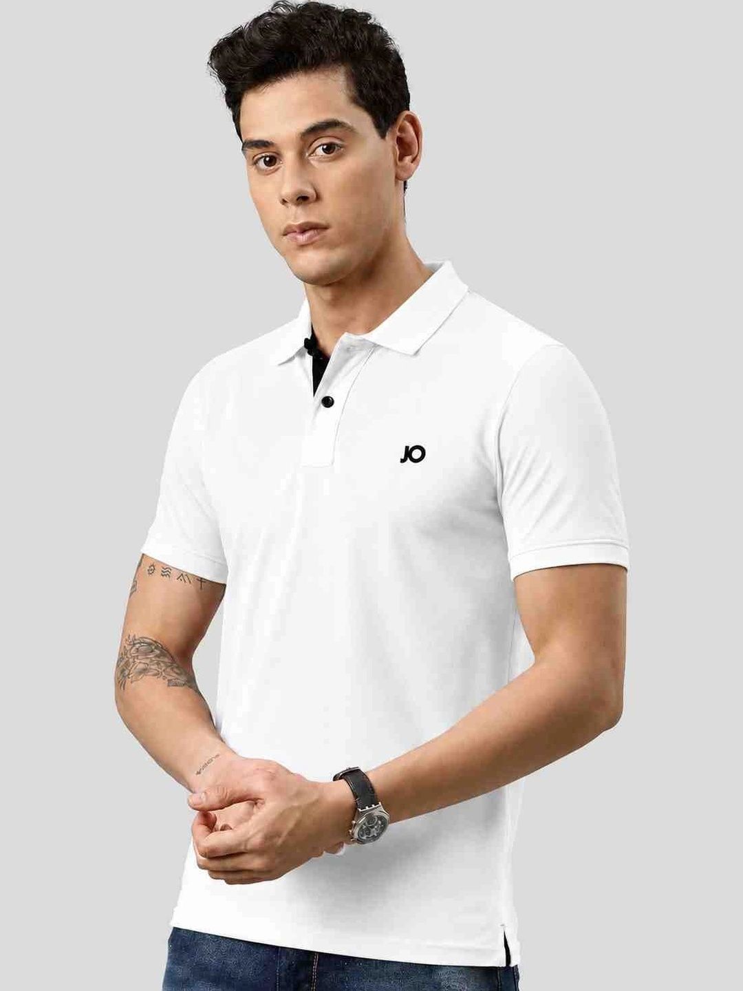 Joven Men Brand Logo Polo Collar T-shirt-picture-58