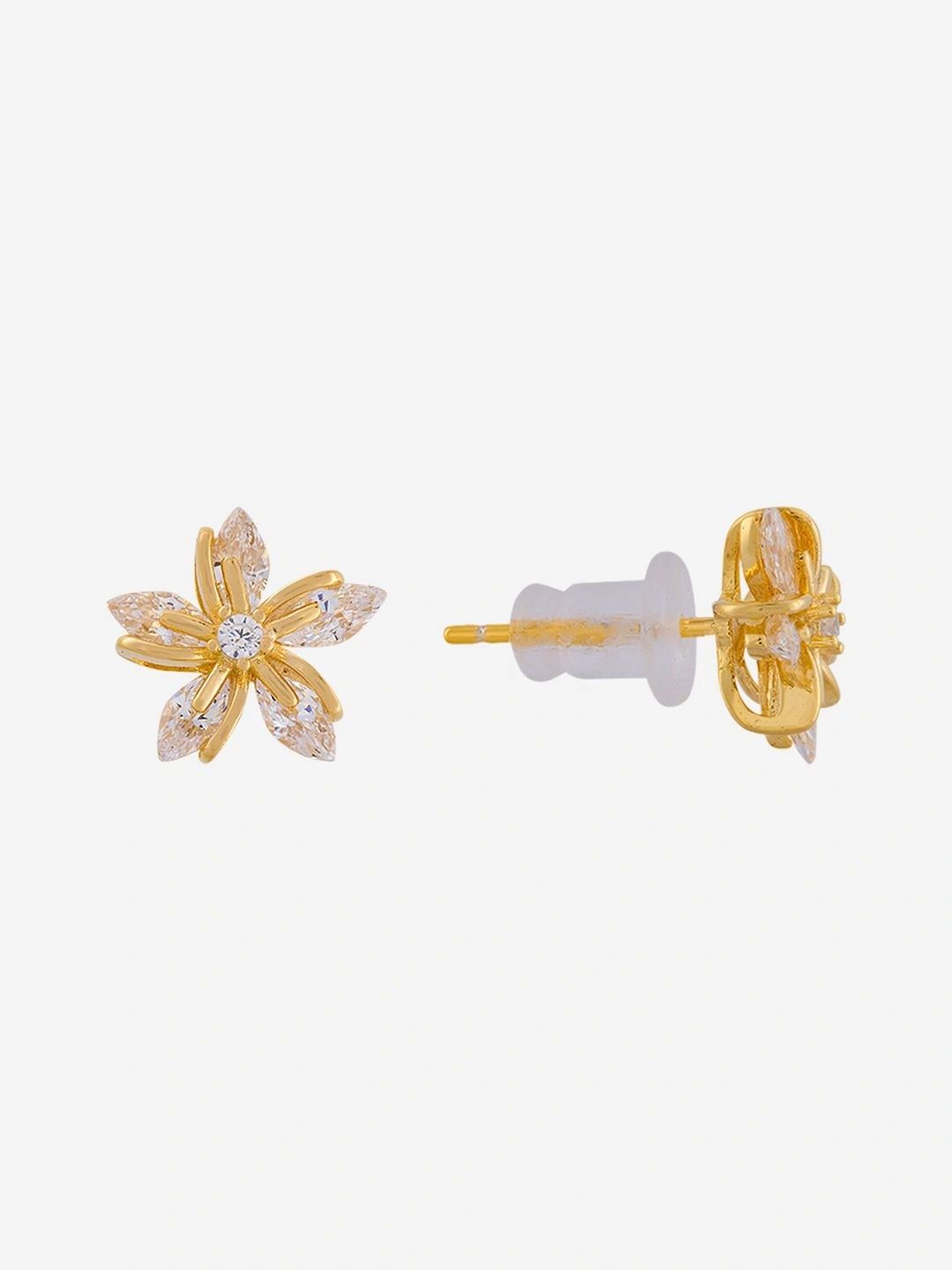 Kushal's Fashion Jewellery Floral Studs Earrings-picture-37