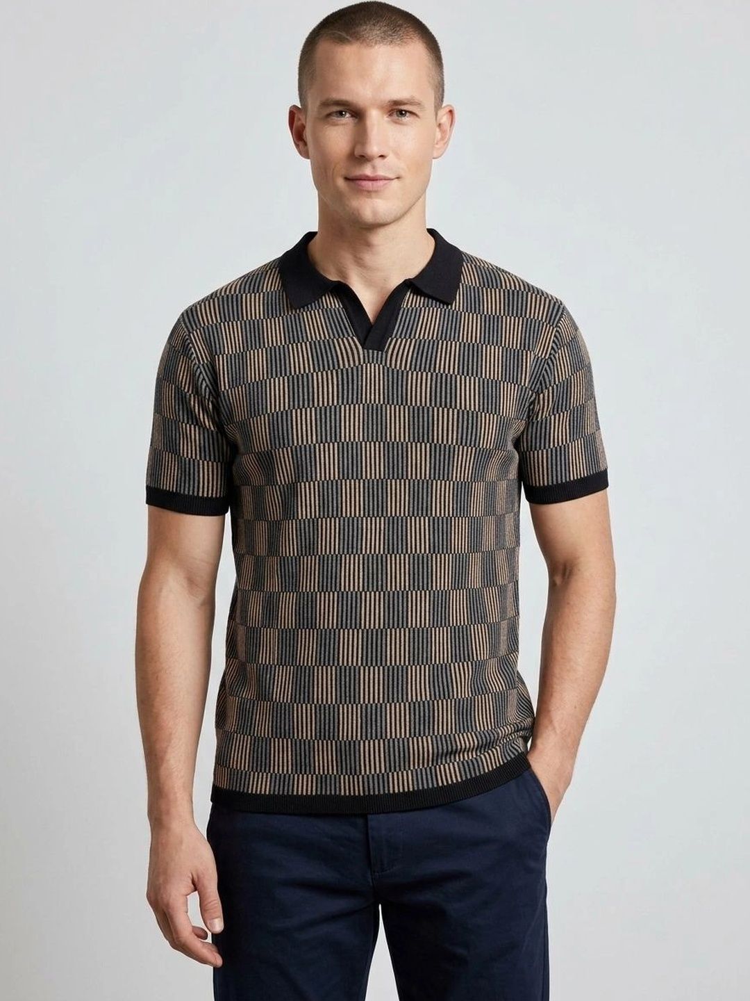 R.Code by The Roadster Life Co. Men Printed Polo Collar T-shirt-picture-24