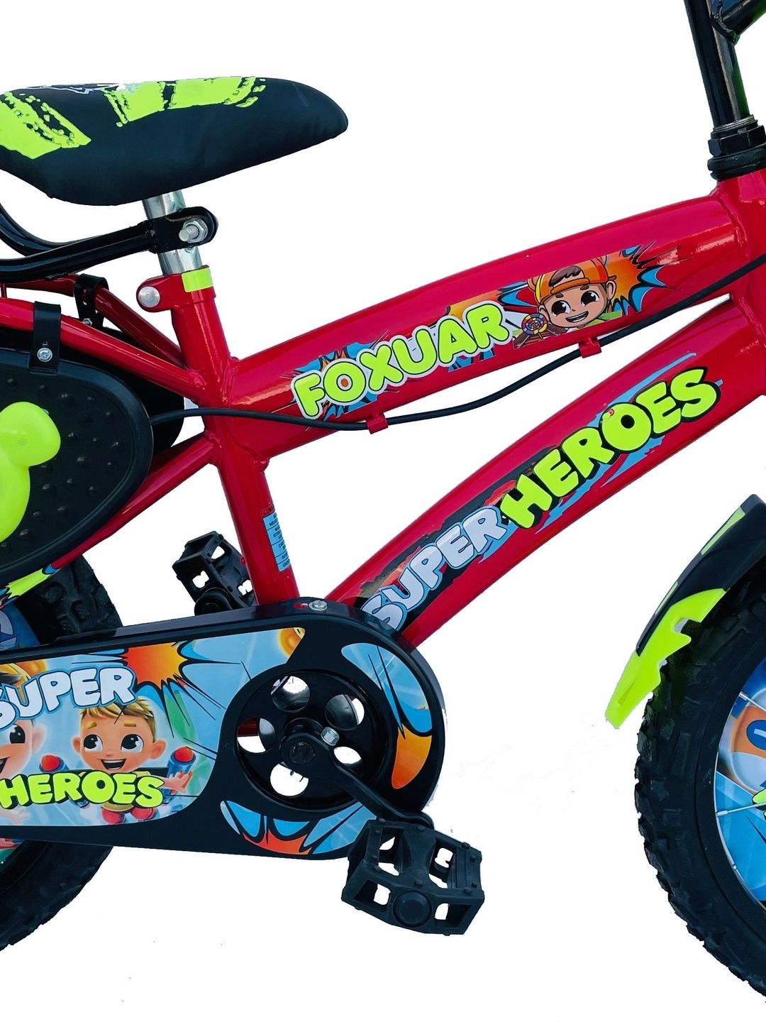 FOXGLOVE SUPERHEROES Patterned Glossy Bicycle - 16 Inch-picture-33