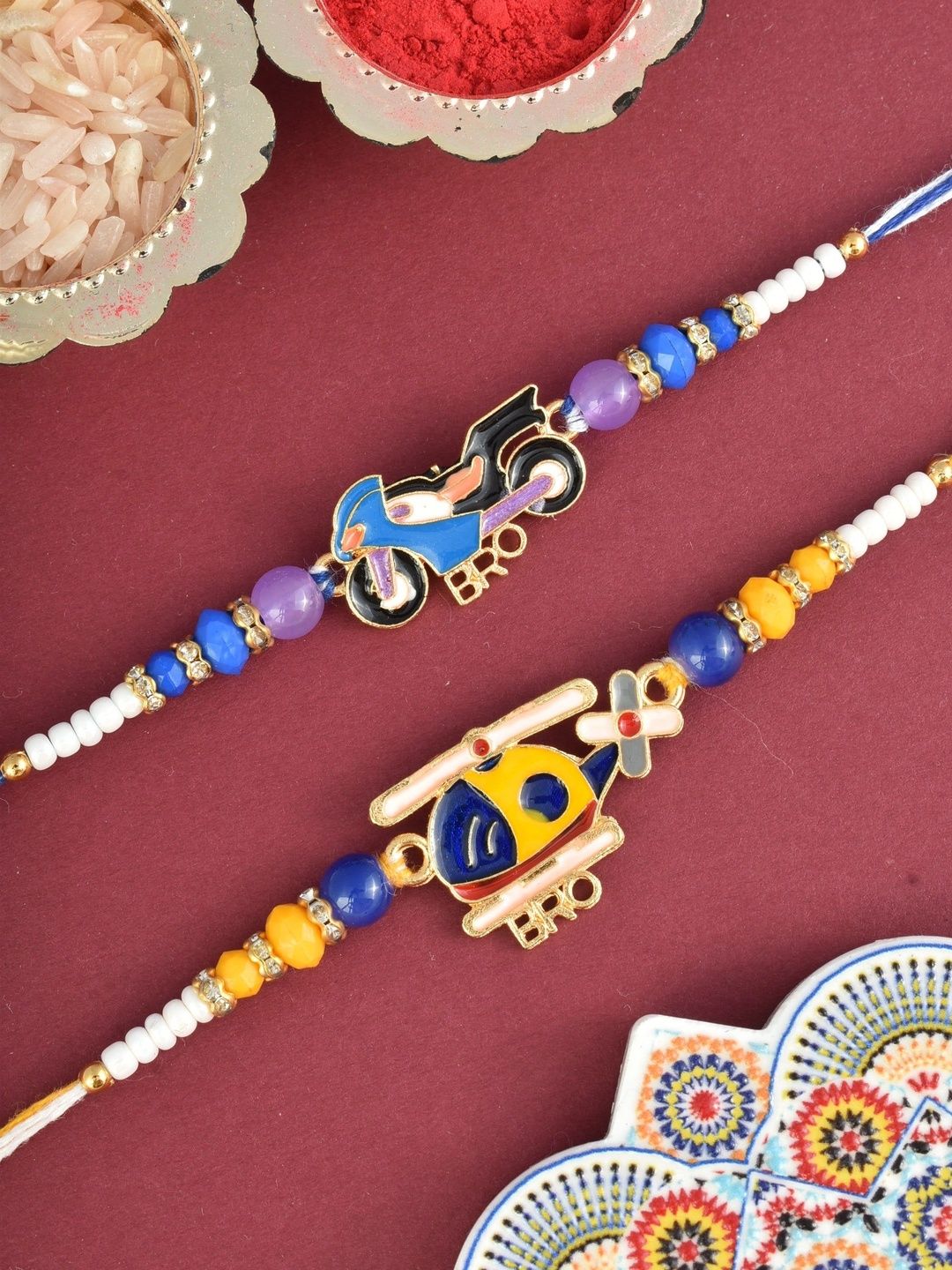 MEIRA JEWELLERY Thread Rakhi-picture-27