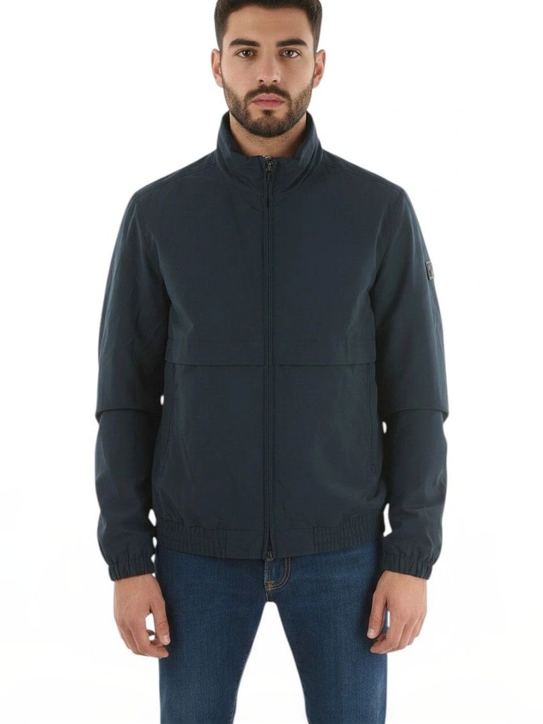 woolrich Blue Mock Collar Jacket-picture-11