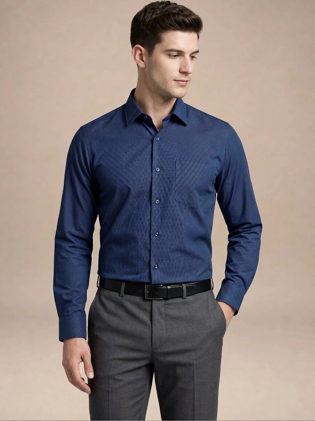 Turtle Men Standard Slim Fit Formal Shirt-picture-15