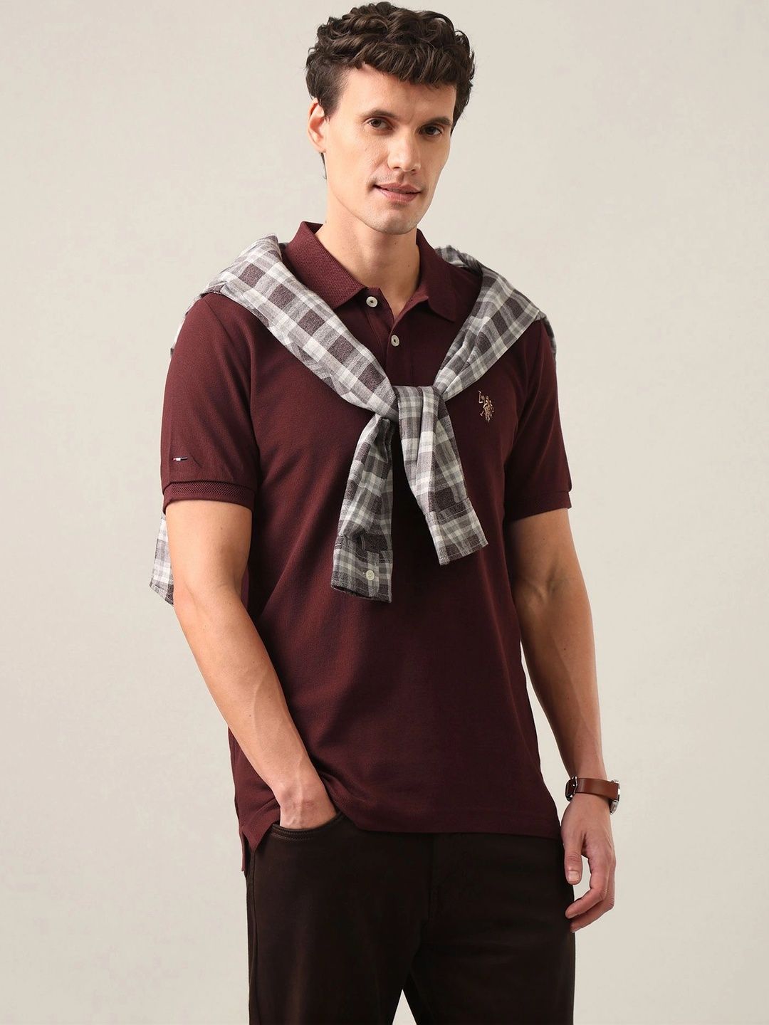 U.S. Polo Assn. Denim Co. Men Brand Logo Polo Collar Slim Fit T-shirt-picture-12