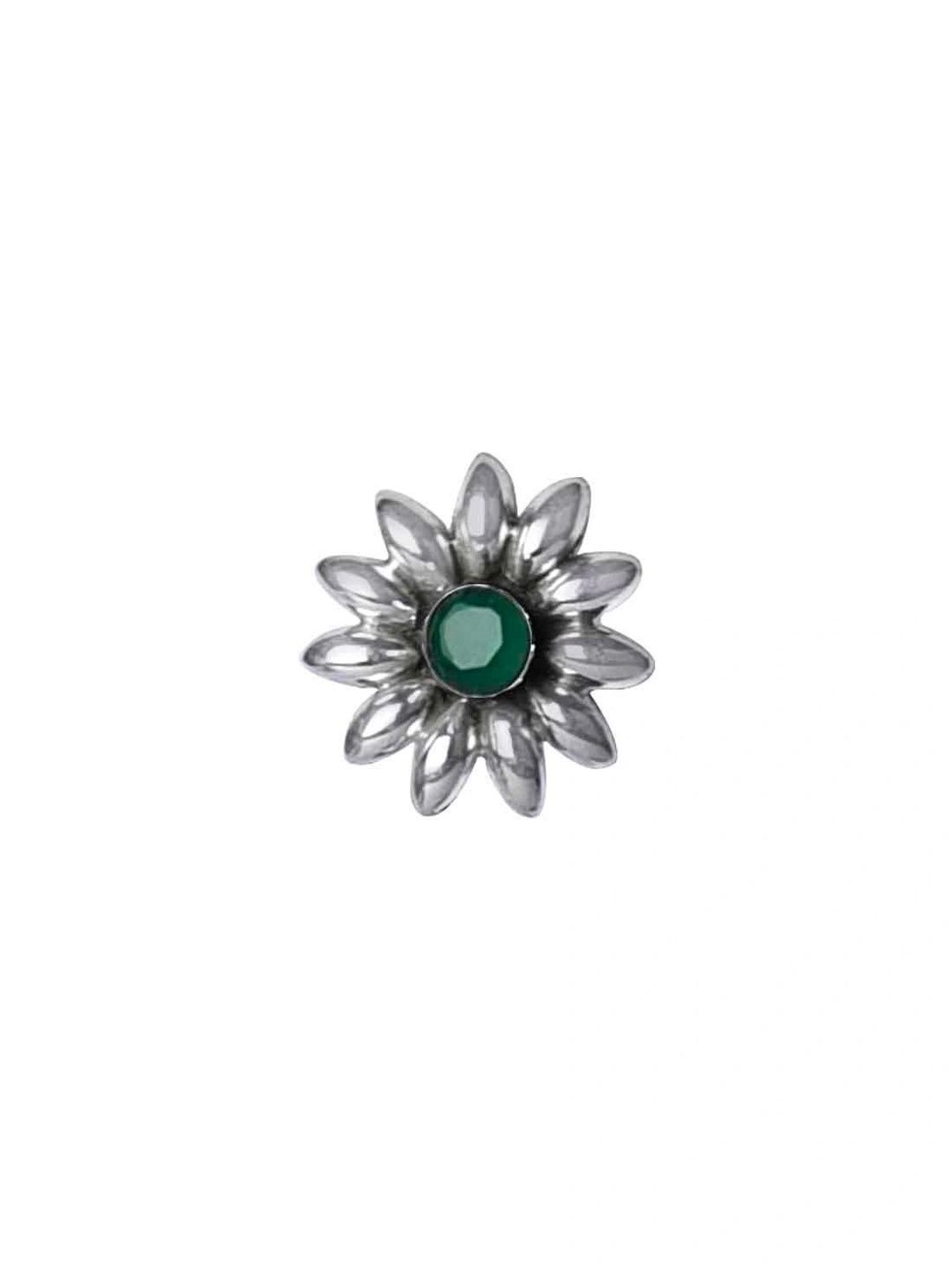 STERLINGLOW ABHOOSHAN Onyx Stud Nosepin-picture-25