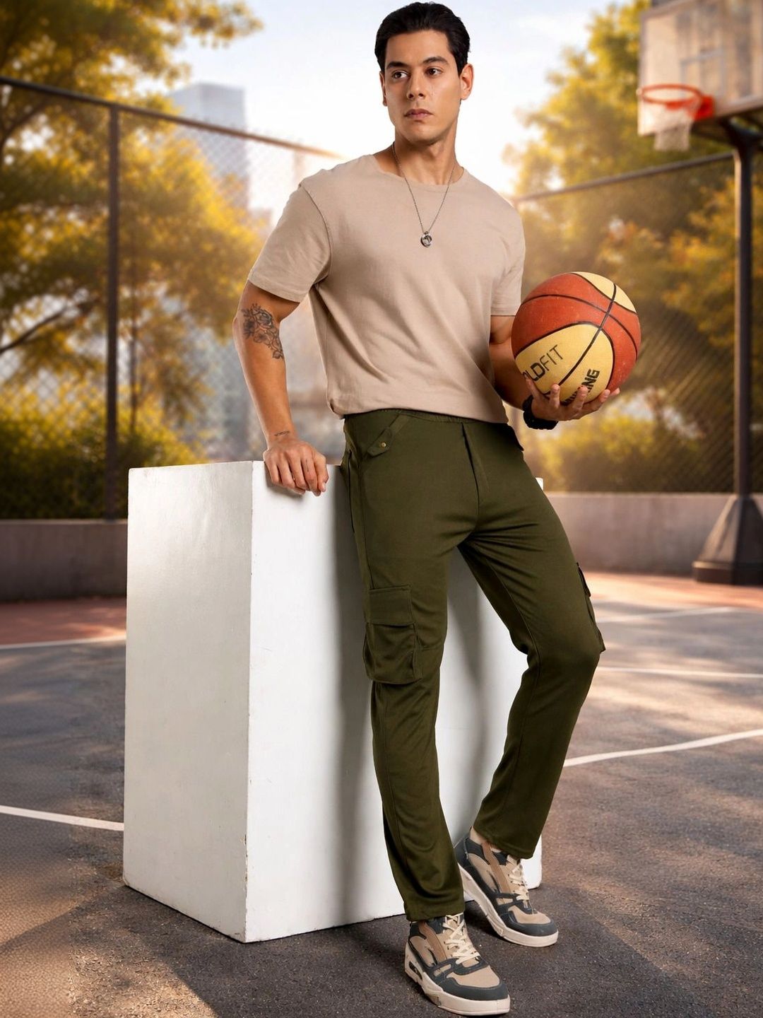 SZN Men Smart Mid-Rise Jogger Trousers-picture-25