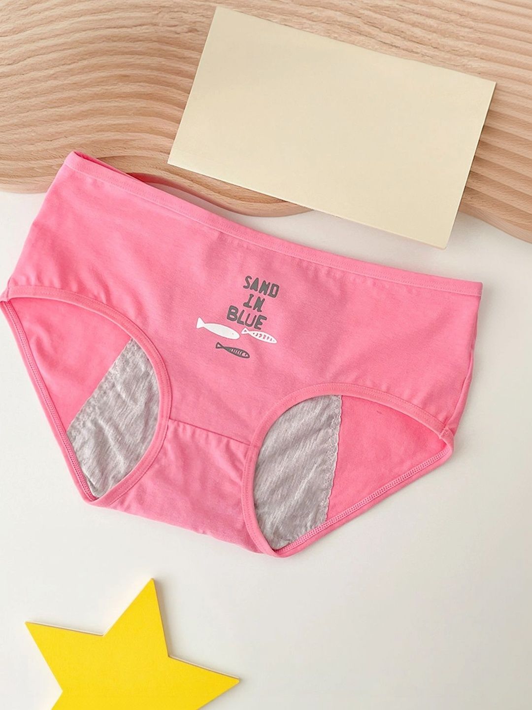 FOREVER FRIDAY Girls Printed Cotton Period Briefs-picture-35