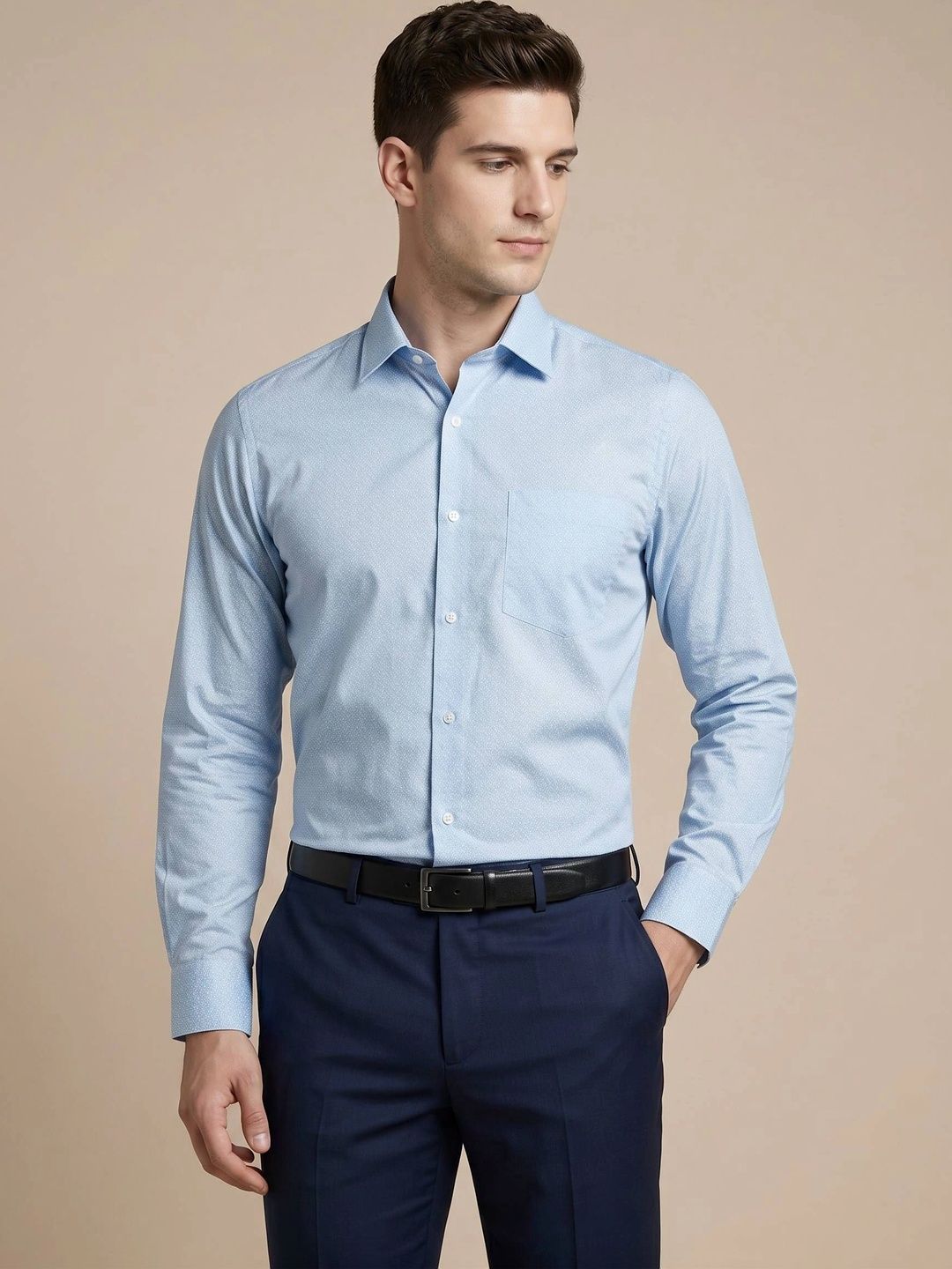 Turtle Men Standard Slim Fit Formal Shirt-picture-34