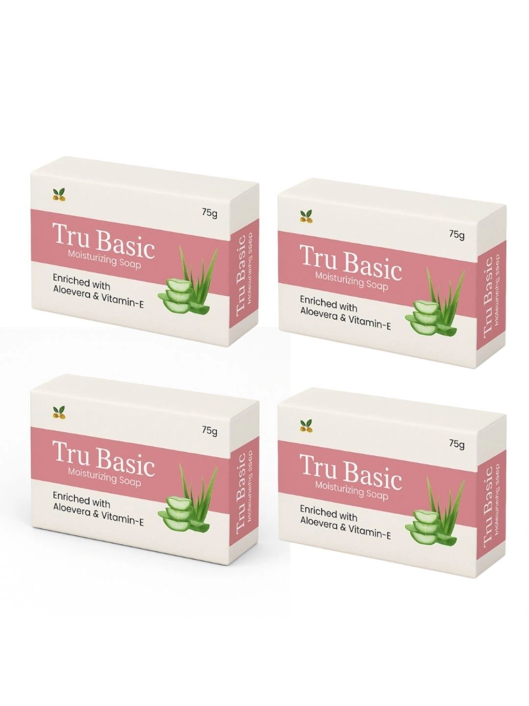 Tru Basic Set Of 4 AloeVera, Vitamin E Bath Soaps - 75 g Each-image-7