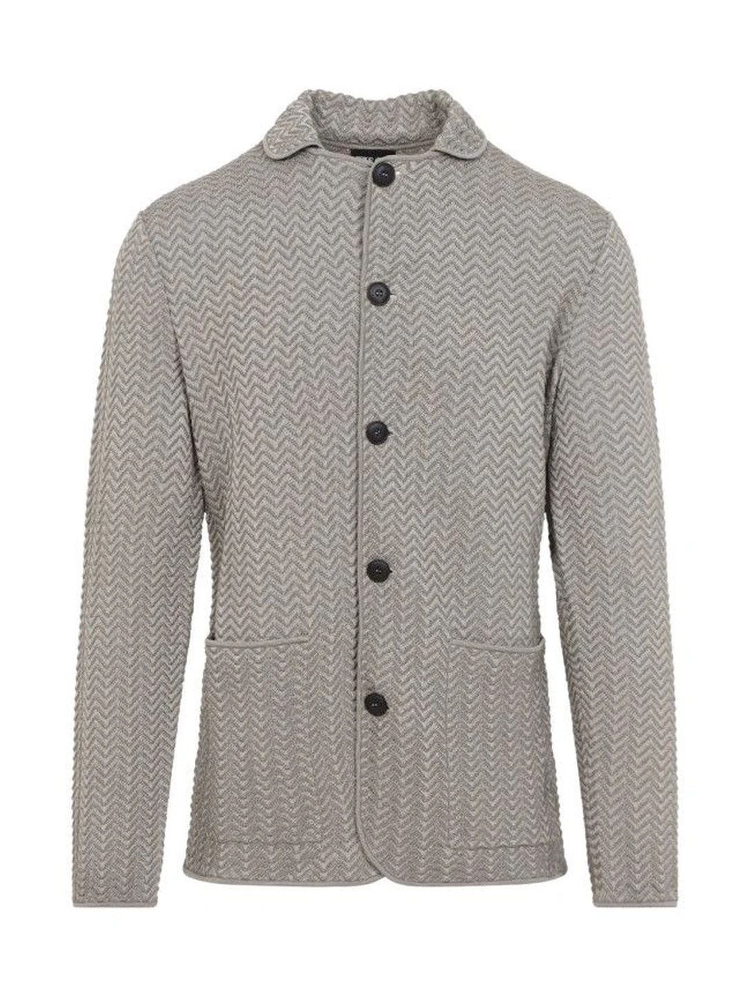 Giorgio Armani Beige Shirt Collar Blazer-image-29