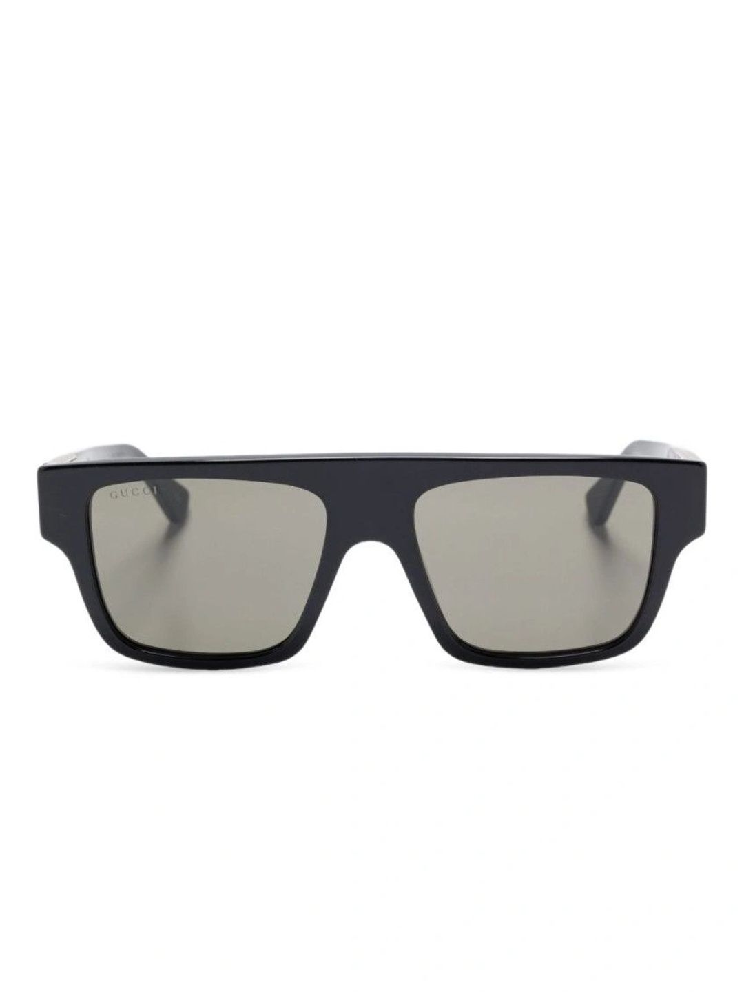 Gucci Women Grey Lens & Black Rectangle Sunglasses with-image-30