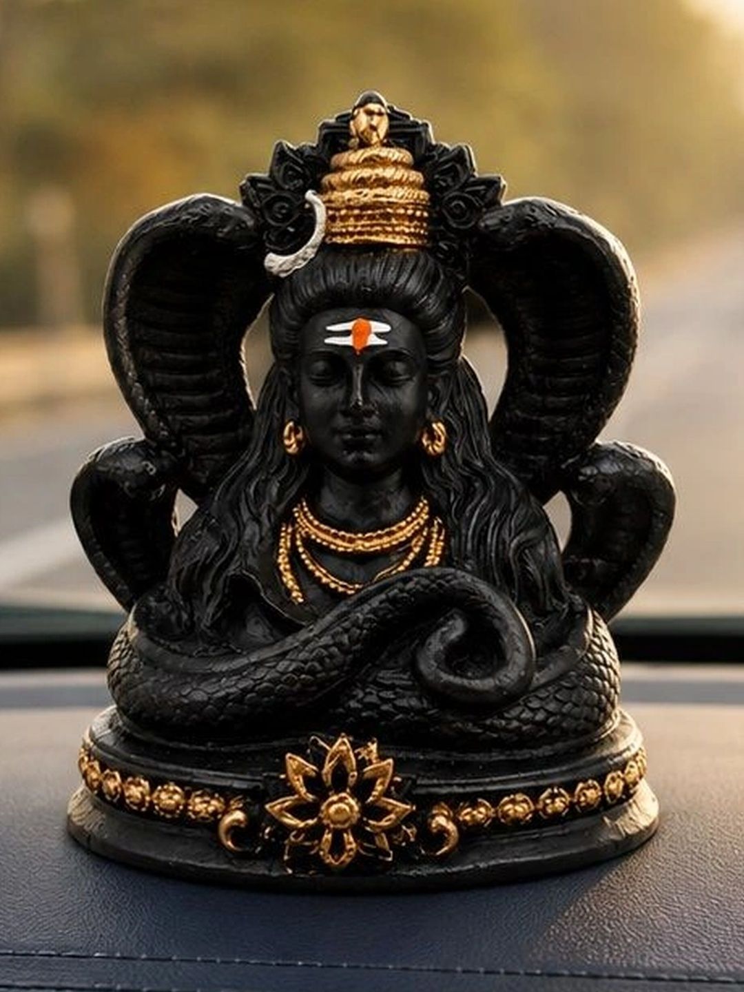 Adhvik Black Religious Idol Showpiece-image-11
