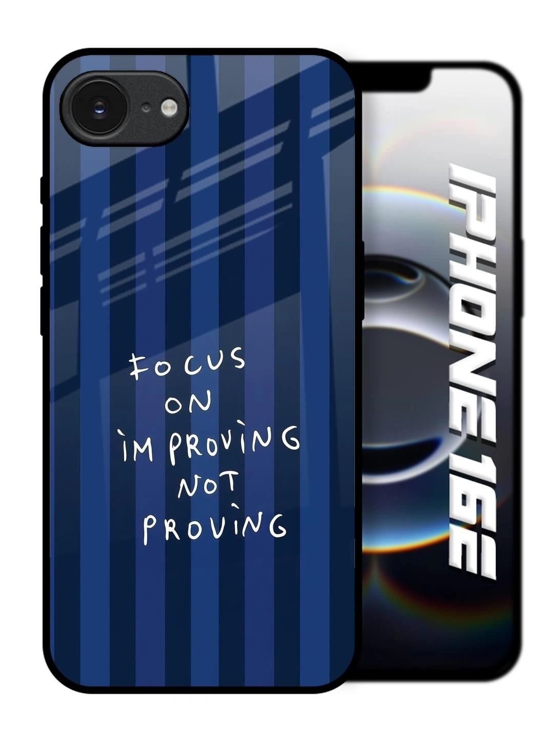 QRIOH Typography Printed Apple iPhone 16e Back Case Mobile Accessories-image-33