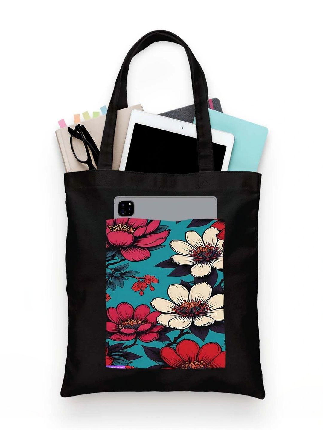 ZORI Floral Printed Tote Bag-picture-31