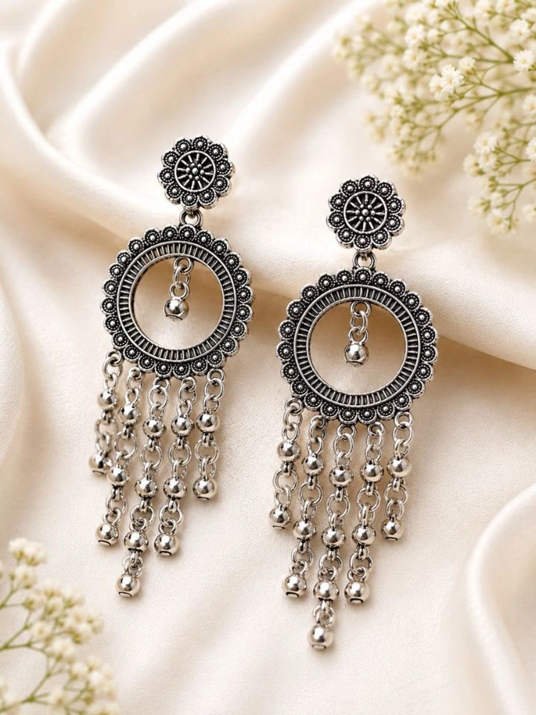 Esyko Circular Drop Earrings-picture-54