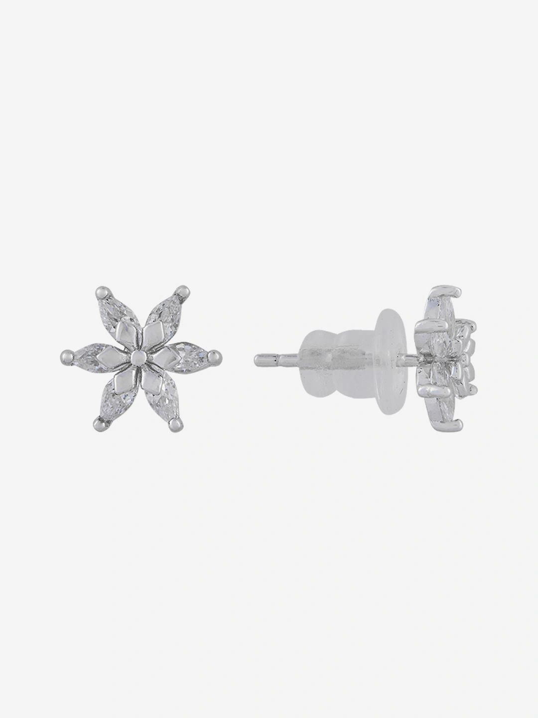 Kushal's Fashion Jewellery Floral Studs Earrings-picture-16