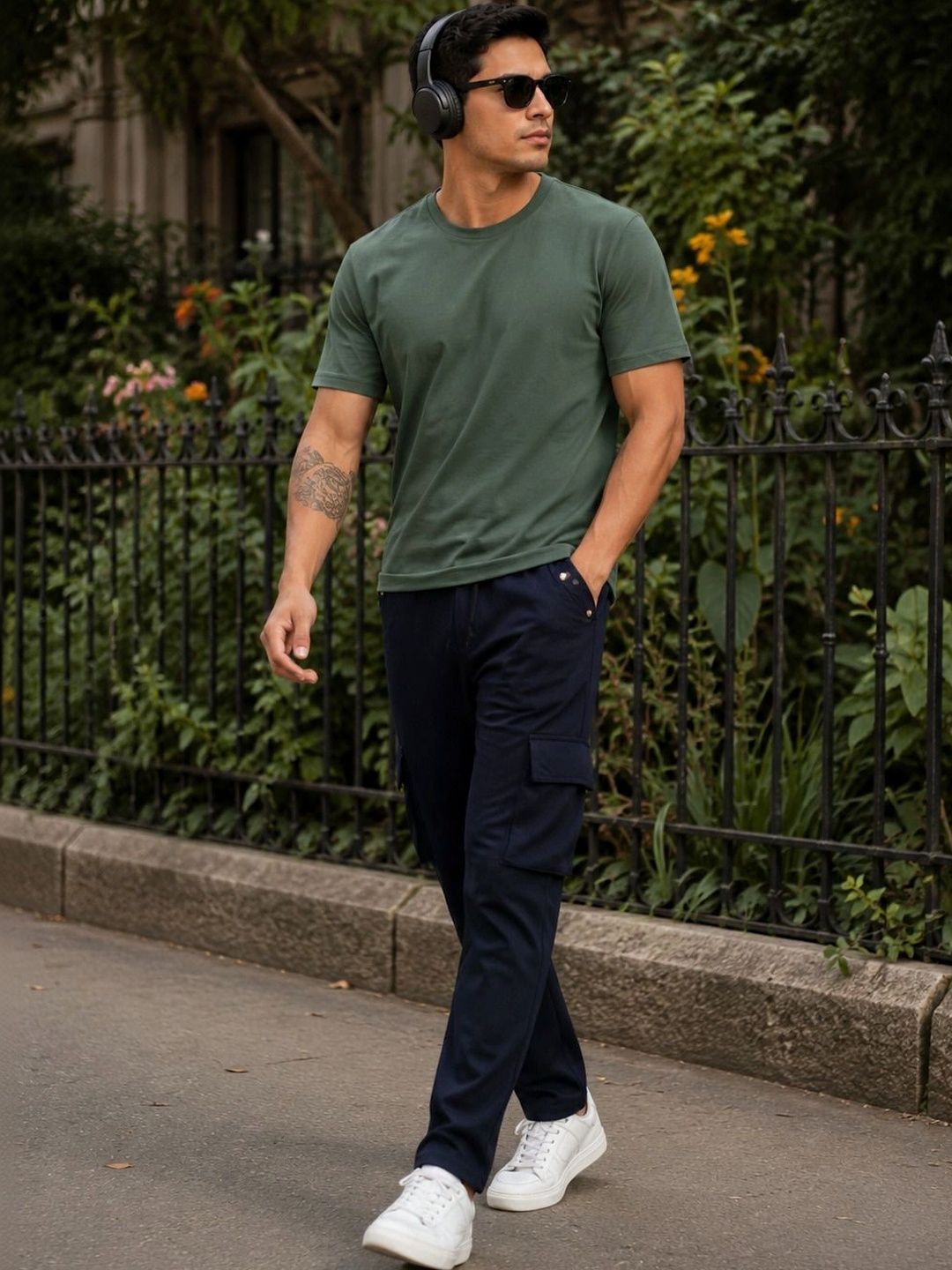 SZN Men Smart Mid-Rise Jogger Trousers-picture-55