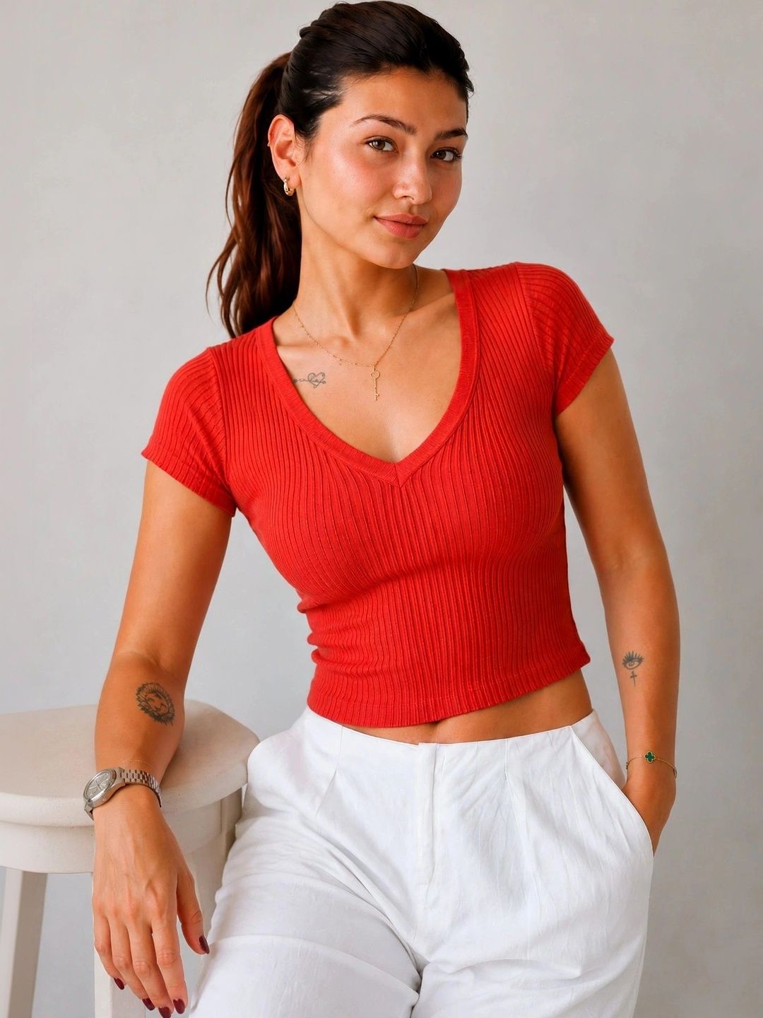 GLOWBERRY Cotton Crop Top-picture-7