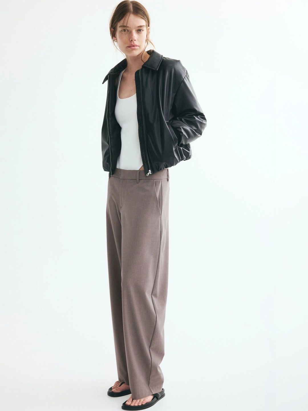 H&M Women Tailored Barrel Trousers-picture-35